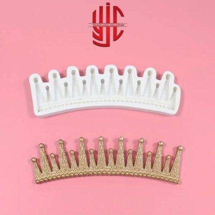 Silicon Royal Dotted Crown Chocolate Paste Mold