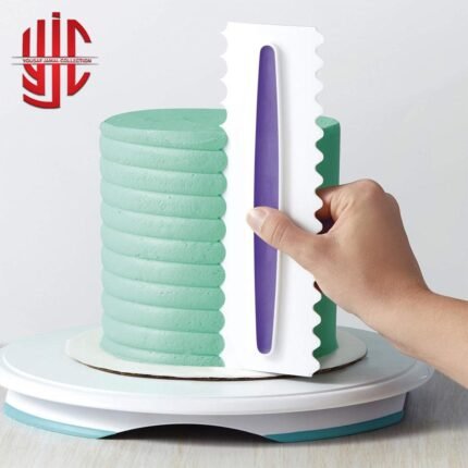 Plastic Cake Comb Double Sided Three Pieces Set With Grip