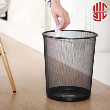 Metal Mesh Round Dustbin In Two Sizes