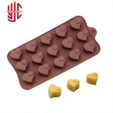 Silicon Heart Swirl Mold 15 Cavity