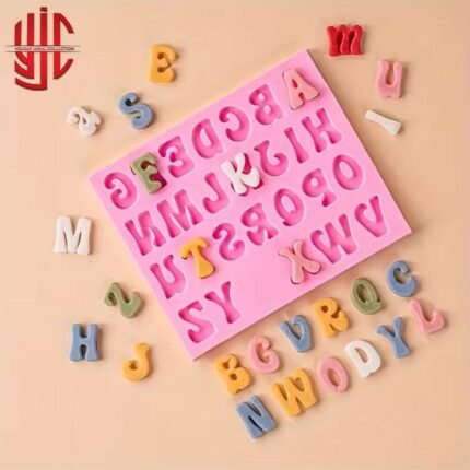 Silicon Groovy Capital Alphabets Mold