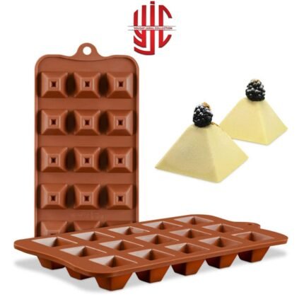 Silicon Pyramid Shape Candy Mold 15 Cavity