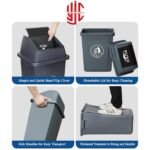 Imported 100 Liters Dustbin (Push Bin) - Image 4