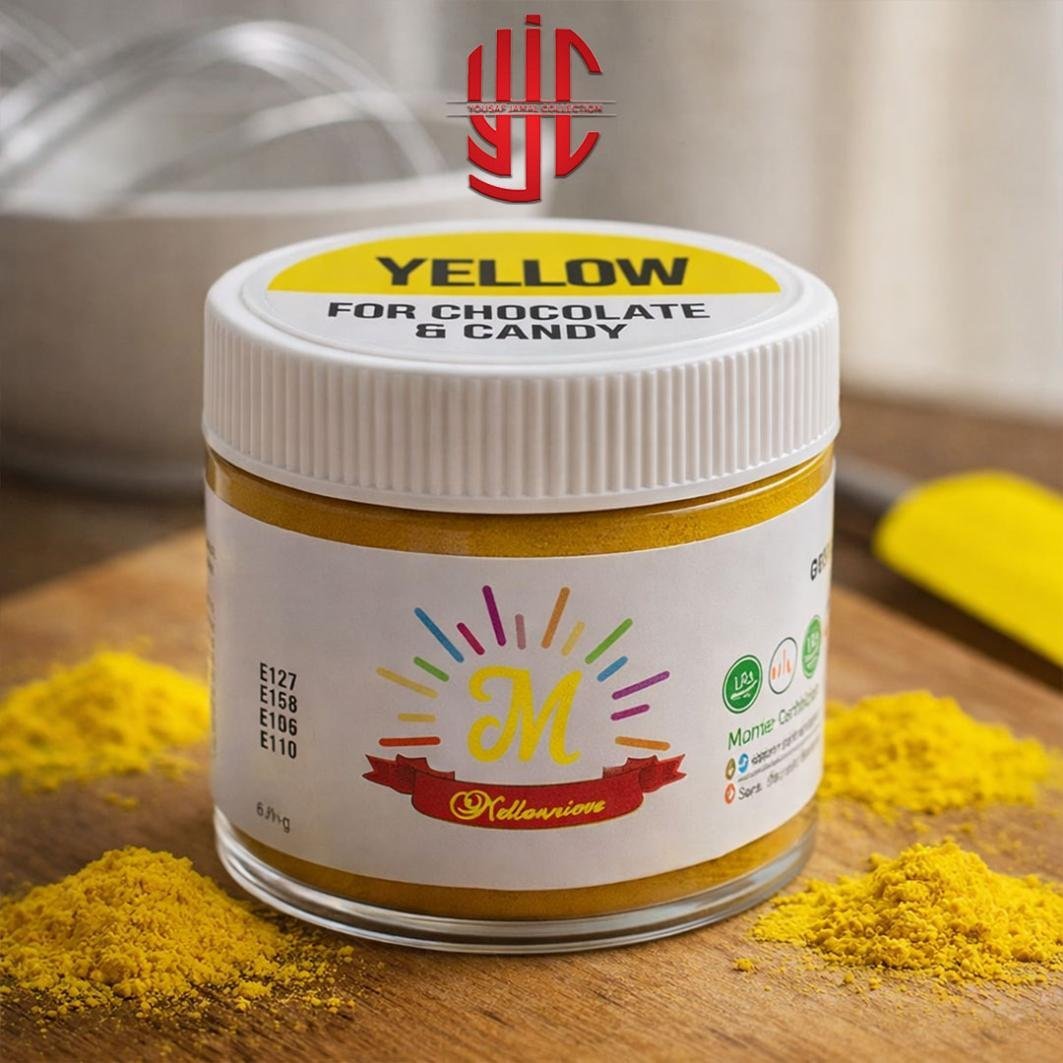 yjc-CFCL-089-1.jpg Millenium Yellow Candy & Chocolate Powder Color 6 Gram - Image 1