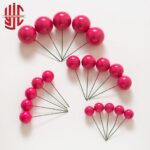 Glossy Magenta Faux Balls 20 Pcs Pack
