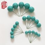 Glossy Sky Green Faux Balls 20 Pcs Pack