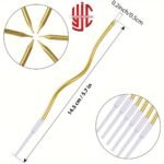 Curvy Cake Candles Golden 6 Pieces Set - Image 3