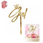 Acrylic Cake Topper It's a Girl