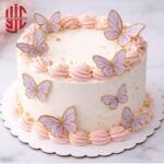Butterfly Purple Paper Topper 12 Sticker Sheet