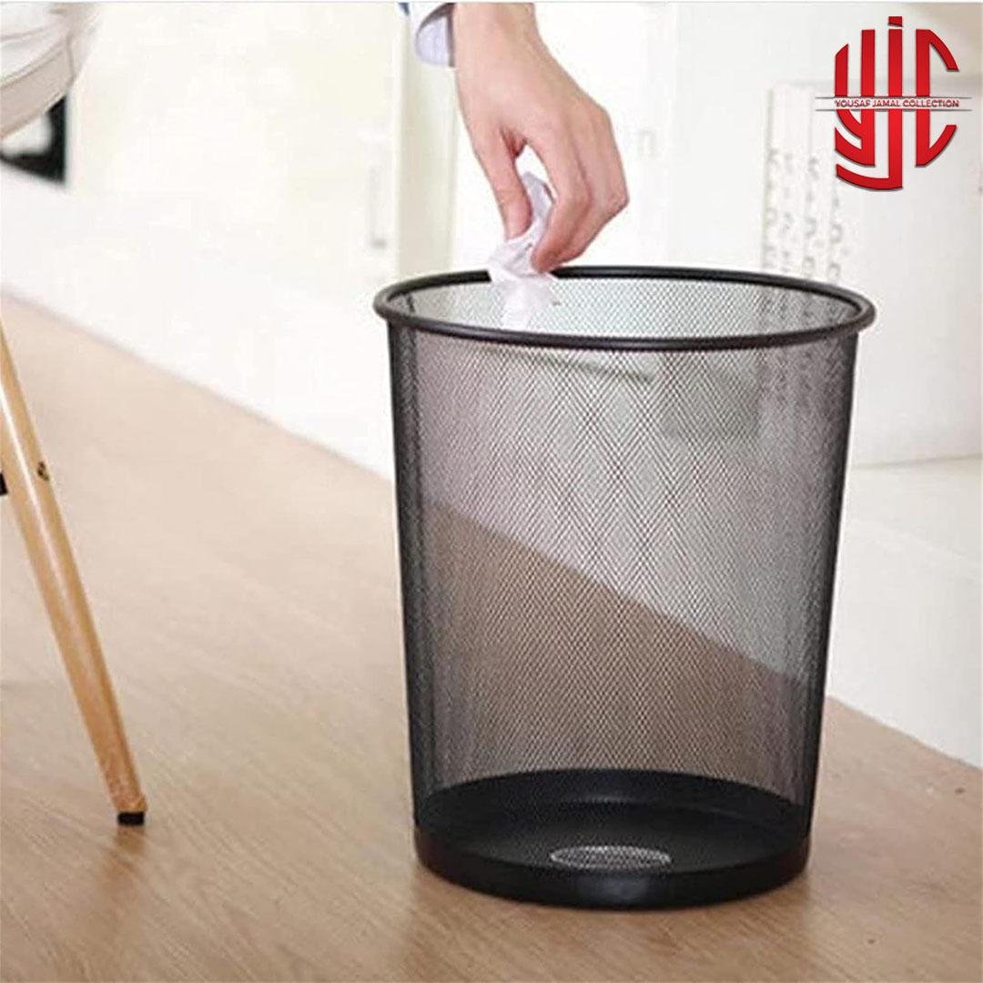 yjc-JTDB-019021-1-4.jpg Metal Mesh Round Dustbin In Two Sizes - Image 1