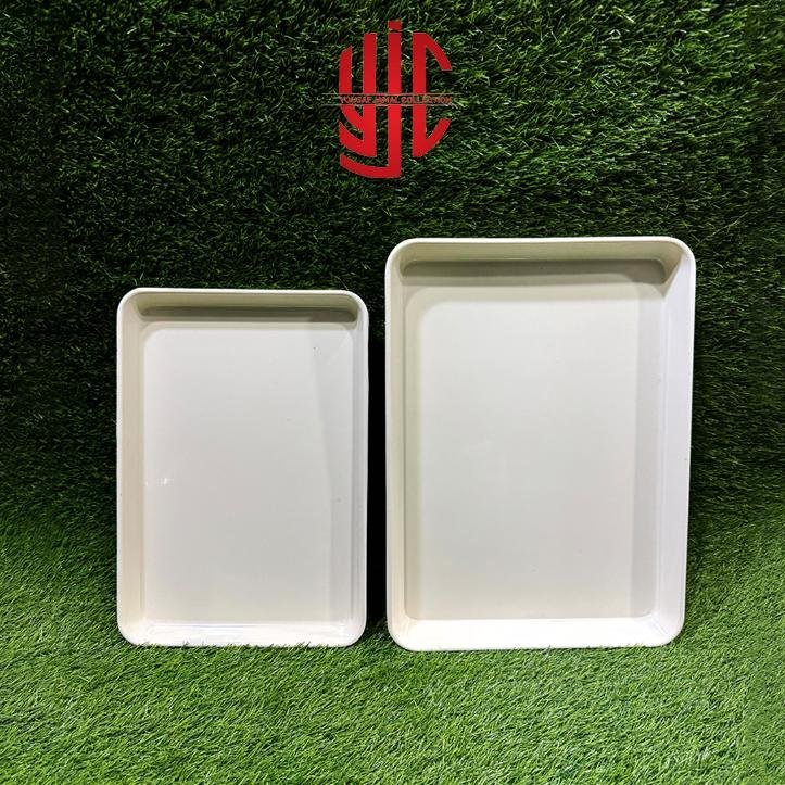 yjc-MLTR-F01-Main.jpg Melamine Rectangle Trays White - Image 1