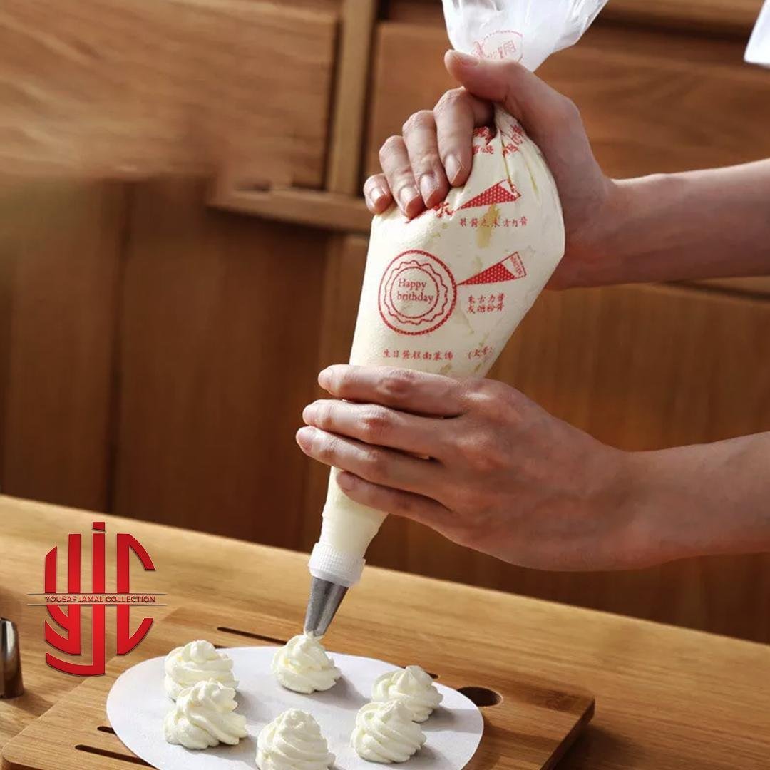 yjc-PLBG-002-003-1-2.jpg Disposable Piping Bag 100 Pieces Pack in Two Sizes - Image 1
