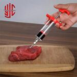 Plastic Marinade Injector Syringe with Screw-on Meat Needle