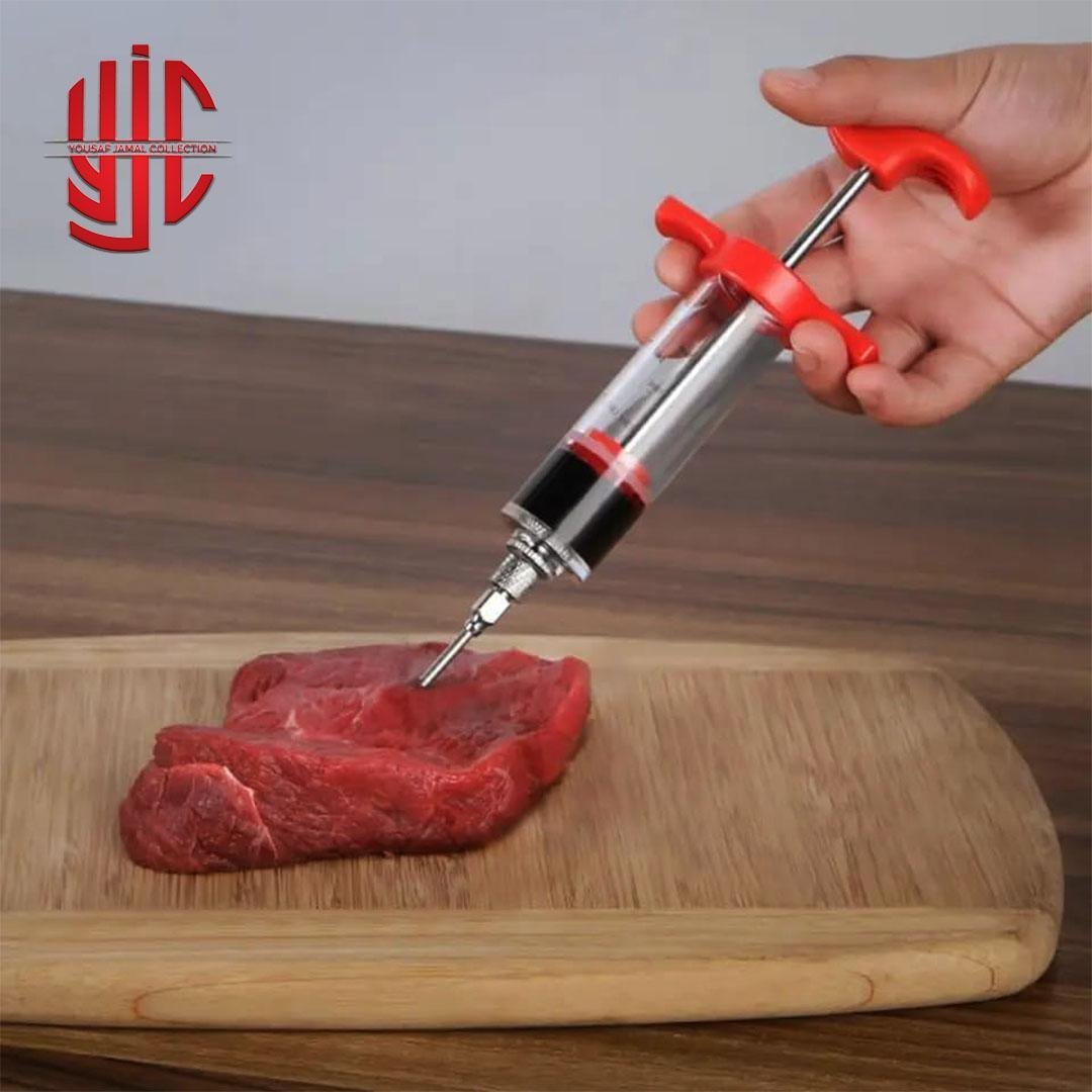yjc-PLIN-001-1.jpg Plastic Marinade Injector Syringe with Screw-on Meat Needle - Image 1