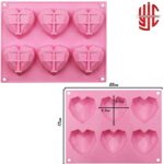 Silicon Pinata Diamond Heart Shape Mold 6 Cavities - Image 3