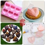 Silicon Pinata Diamond Heart Shape Mold 6 Cavities - Image 2