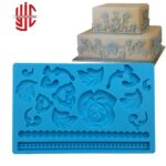 Silicon Baroque Flower Fondant Mold Sheet