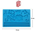 Silicon Baroque Flower Fondant Mold Sheet - Image 3