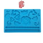 Silicon Baroque Flower Fondant Mold Sheet - Image 2