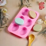 Silicon Oval Soap Mold 6 Cavities - Image 2