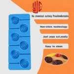 Silicon Swirl Lollipop Chocolate Mold 6 Cavities - Image 2