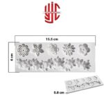 Silicon 3D Flowers Lace Chocolate Paste Mold Five Types Flowers 6 Cavities - Image 2