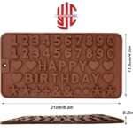 Silicon Happy Birthday With Hearts & Symbols Chocolate Mold - Image 3