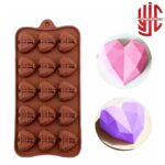 Silicon Diamond Pinata Hearts Chocolate Mold 15 Cavities