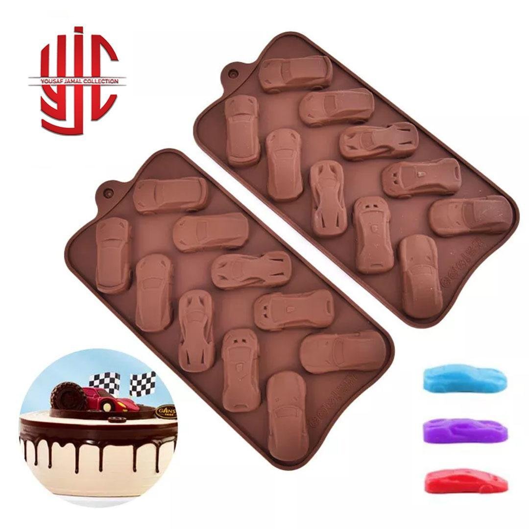 yjc-PLMO-077-1.jpg Silicon Five Types Car Chocolate Mold 10 Cavities - Image 1