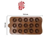 Silicon Mini Donuts Chocolate Mold 15 Cavities - Image 2