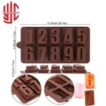 Silicon 3D Squared Numbers Chocolate Mold 10 Cavities - Image 3