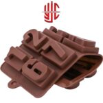 Silicon 3D Squared Numbers Chocolate Mold 10 Cavities - Image 2