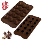 Silicon Swirl Flame Chocolate Mold 15 Cavities