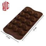 Silicon Swirl Flame Chocolate Mold 15 Cavities - Image 2