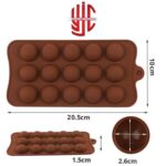 Silicon Semi Sphere Chocolate Mold 15 Cavities - Image 2