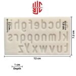 Silicon Small Round Corner Alphabets Paste Mold - Image 2