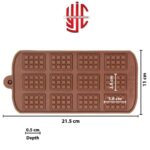 Silicon Mini Chocolate Waffle Bar Mold 12 Cavities - Image 2