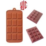Silicon Mini Chocolate Waffle Bar Mold 12 Cavities - Image 3