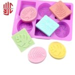 Silicon Oval Square Plants Soap Mold 6 Cavity - Image 3