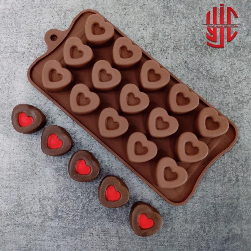 yjc-PLMO-151-1.jpg Silicon Heart Emboss Mold 15 Cavity - Image 1