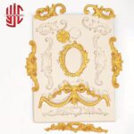 Baroque Scroll Fondant Mold 8 Cavity