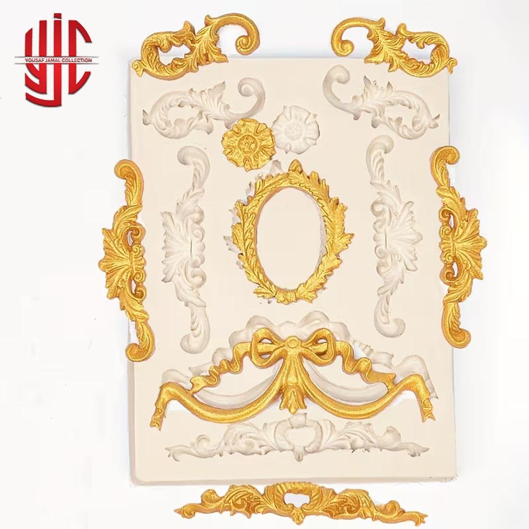 yjc-PLMO-168-1.jpg Baroque Scroll Fondant Mold 8 Cavity - Image 1