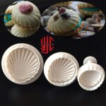 Plastic Sea Shell Shape Plungers 3 Pieces Set Fondant Cutter - Image 2