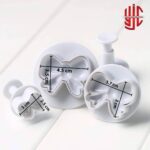 Plastic Bow Plungers 3 Pieces Set Fondant Cutter - Image 3