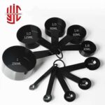 Measuring Spoon & Cup 10 Pieces Set Black Color - Image 3
