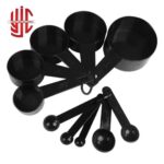 Measuring Spoon & Cup 10 Pieces Set Black Color - Image 2