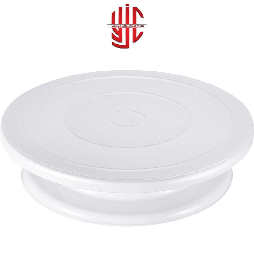 yjc-PLTB-001-1.jpg Plastic Cake Turntable 28 cm Smooth Revolving - Image 1