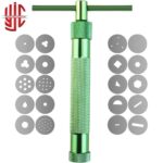 Fondant Metal Clay Extruder Gun Stainless Steel With 20 Cutter Dies - Image 2