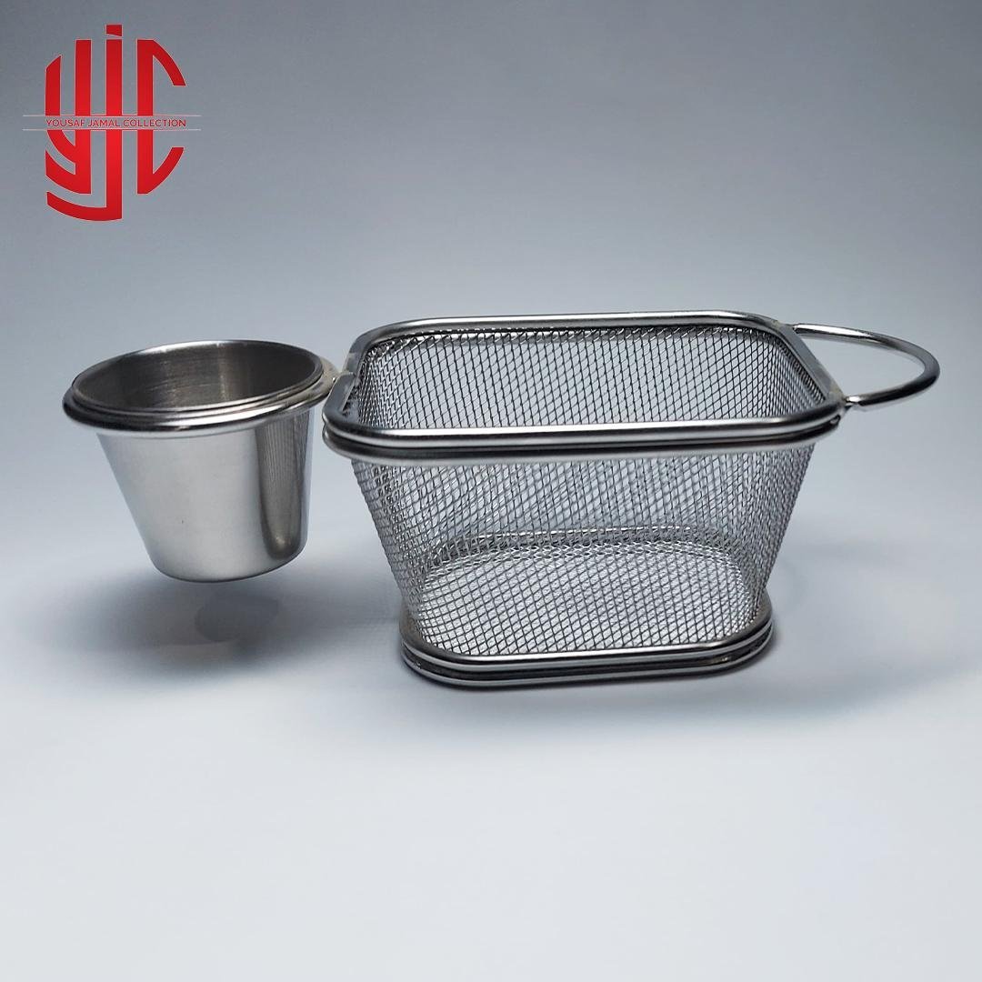 yjc-STFB-004-1.jpg Imported Fancy French Fries Basket Square Sauce Dip - Image 1