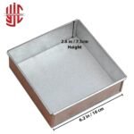 Silver Square Cake Pans Different Sizes - Image 4